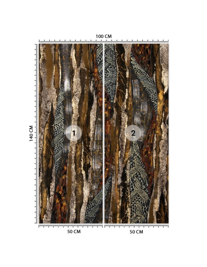 Ethnographic wall murals - African texture | FEEBY