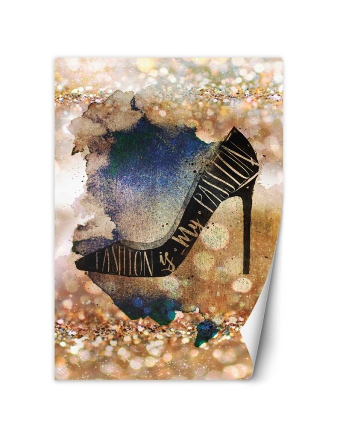 Glamour wall murals - Black pins watercolour abstract | FEEBY