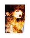 Glamour wall murals - Portrait of a golden woman watercolour | FEEBY