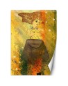 Glamour wall murals - Woman in gold watercolour | FEEBY