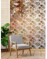 Most fashionable wall mural - Gold abstract shapes | FEEBY