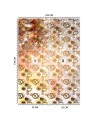 Most fashionable wall mural - Gold abstract shapes | FEEBY