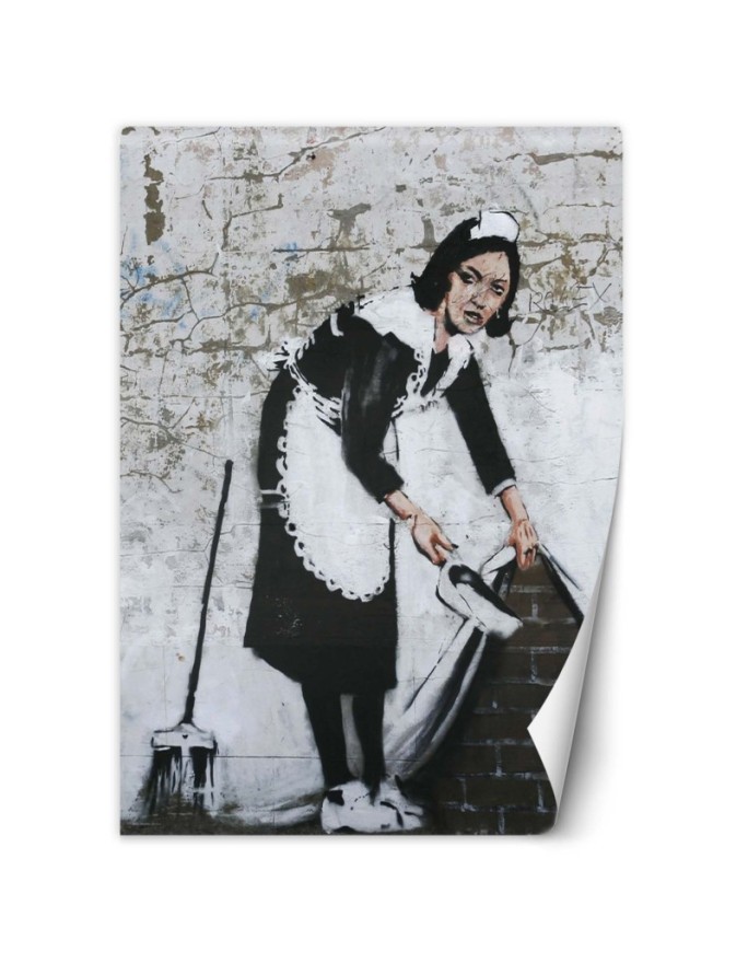 Trendy wall murals - Maid Banksy Mural Street Art | FEEBY