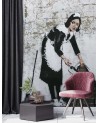 Trendy wall murals - Maid Banksy Mural Street Art | FEEBY