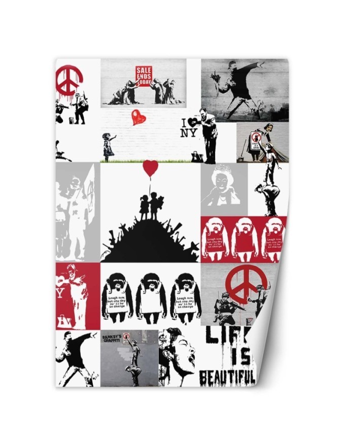 Modern murals - Banksy collage | FEEBY