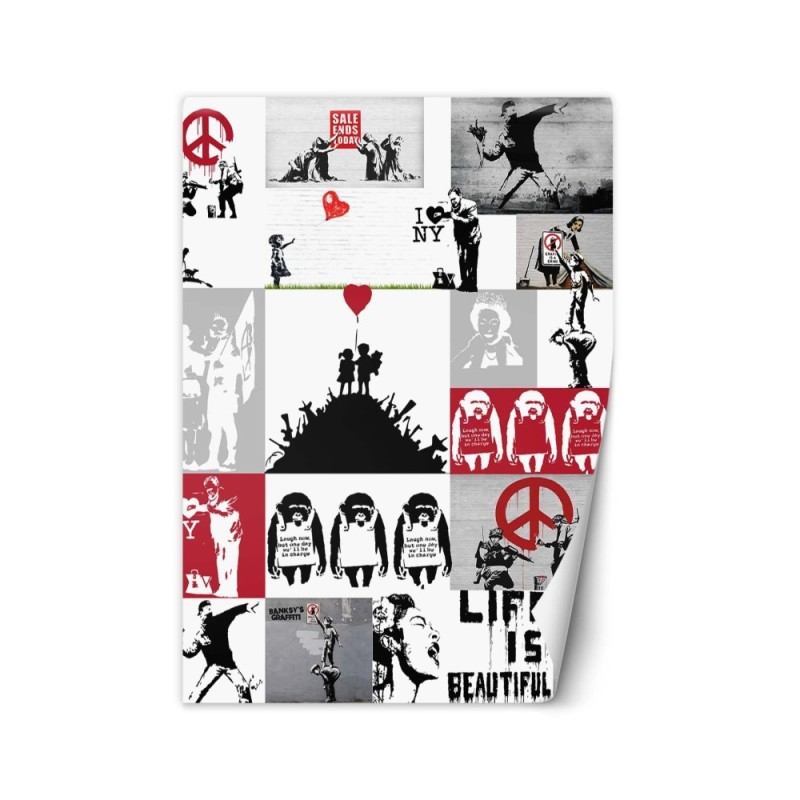 Modern murals - Banksy collage | FEEBY