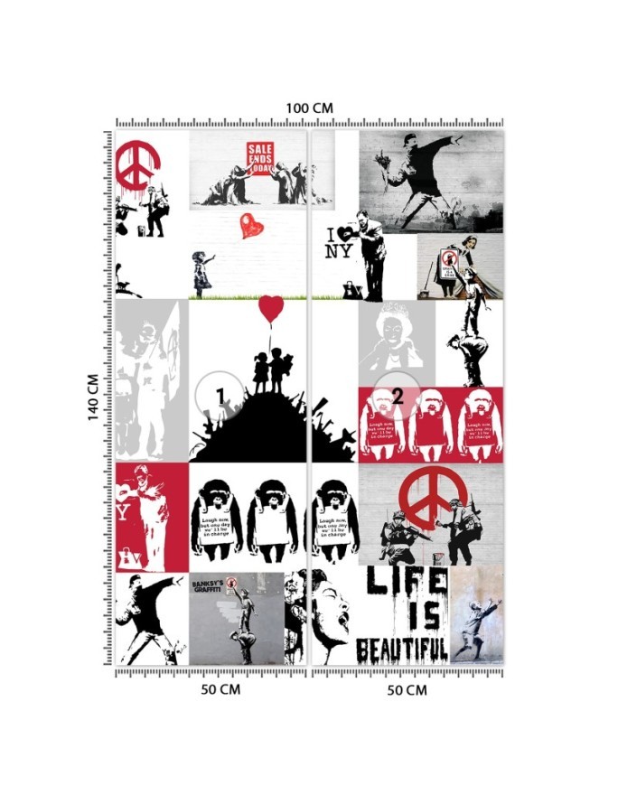Modern murals - Banksy collage | FEEBY