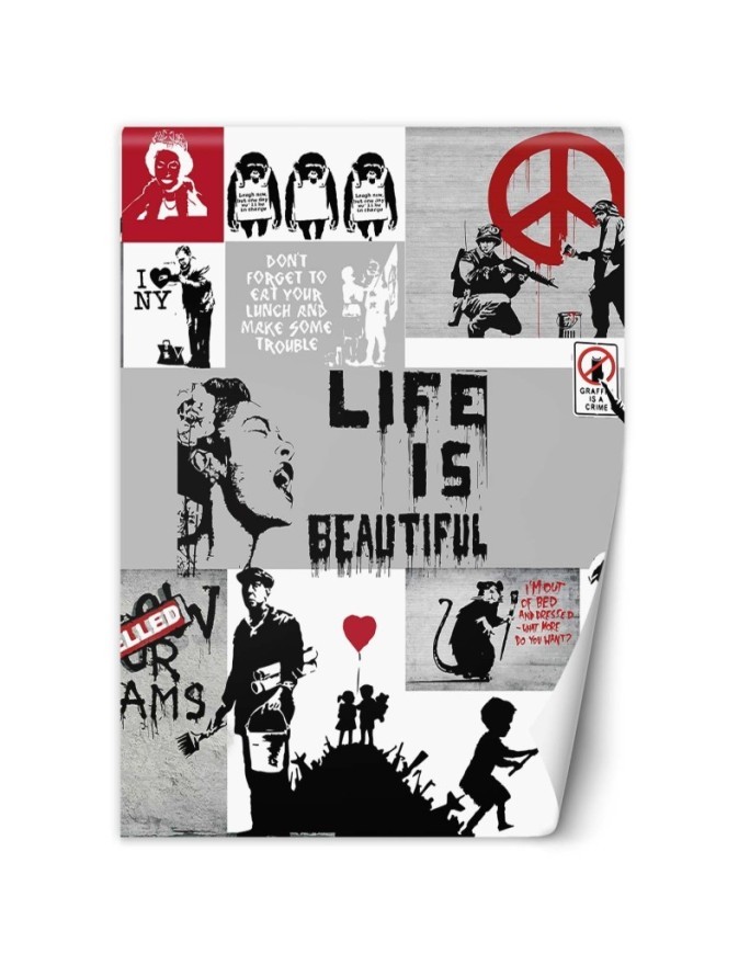 Original murals - Banksy collage | FEEBY