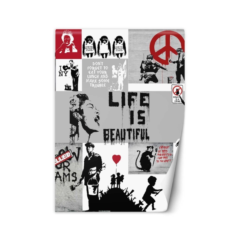 Original murals - Banksy collage | FEEBY
