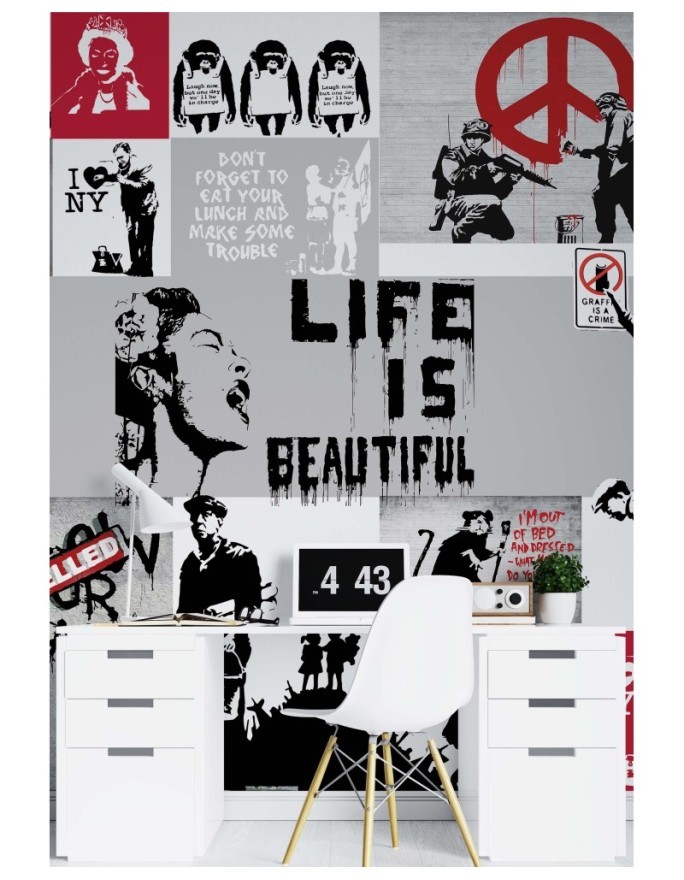 Original murals - Banksy collage | FEEBY