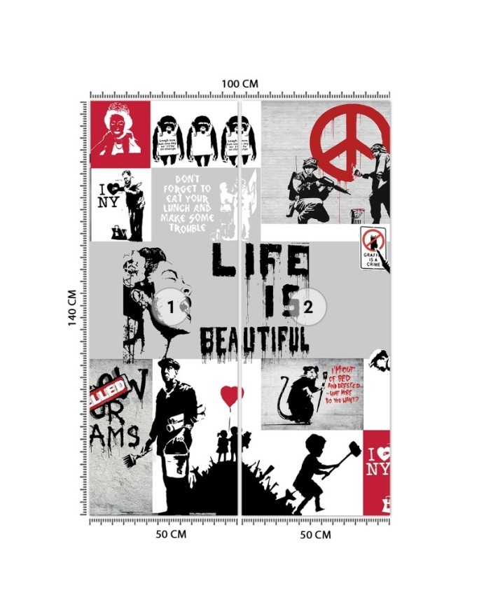 Original murals - Banksy collage | FEEBY