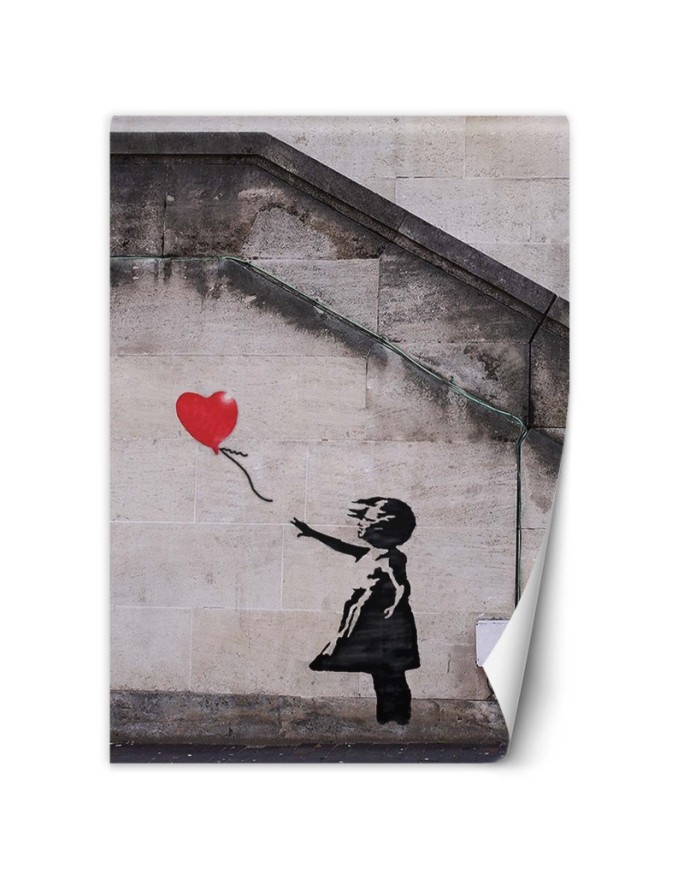 Wall mural Banksy Girl with...
