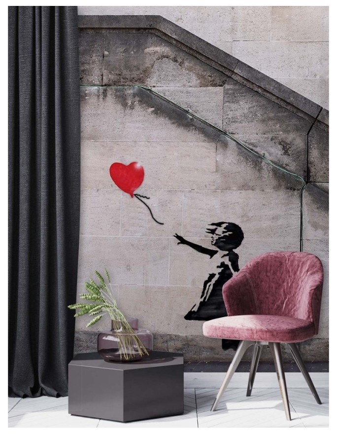 The most fashionable Wallpapers - Banksy Girl with balloon | FEEBY