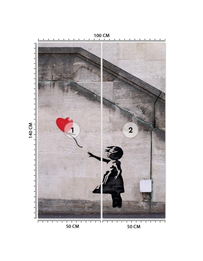 The most fashionable Wallpapers - Banksy Girl with balloon | FEEBY