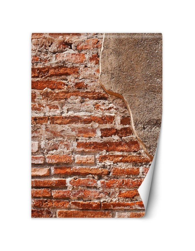 Texture wall murals - Red old brick wall | FEEBY