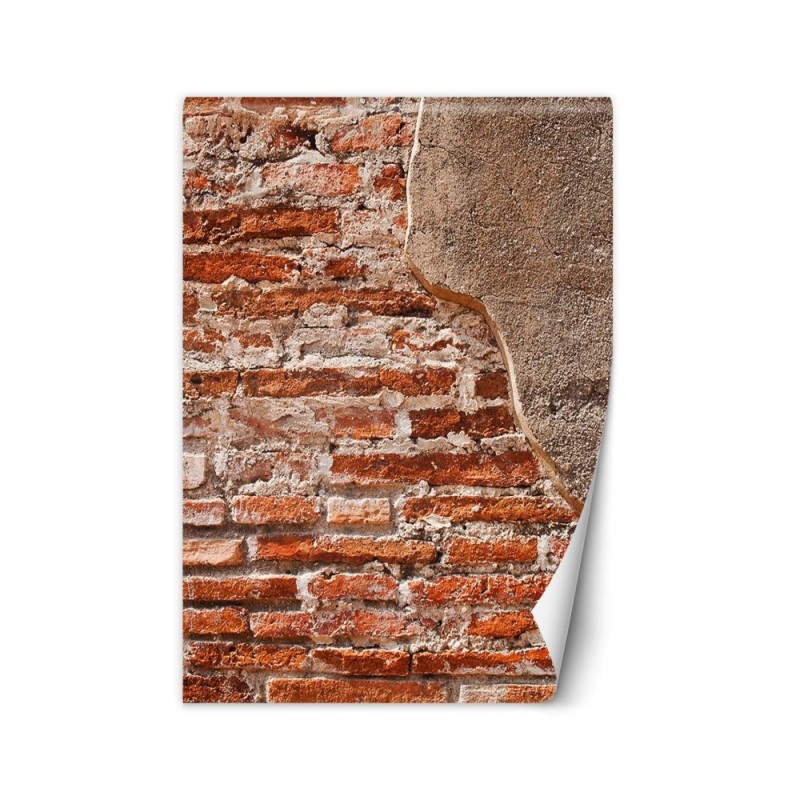 Texture wall murals - Red old brick wall | FEEBY