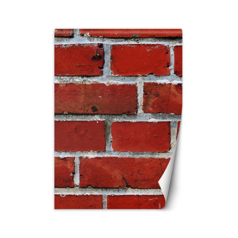 Wall mural - Red brick macro | FEEBY