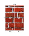Wall mural - Red brick macro | FEEBY
