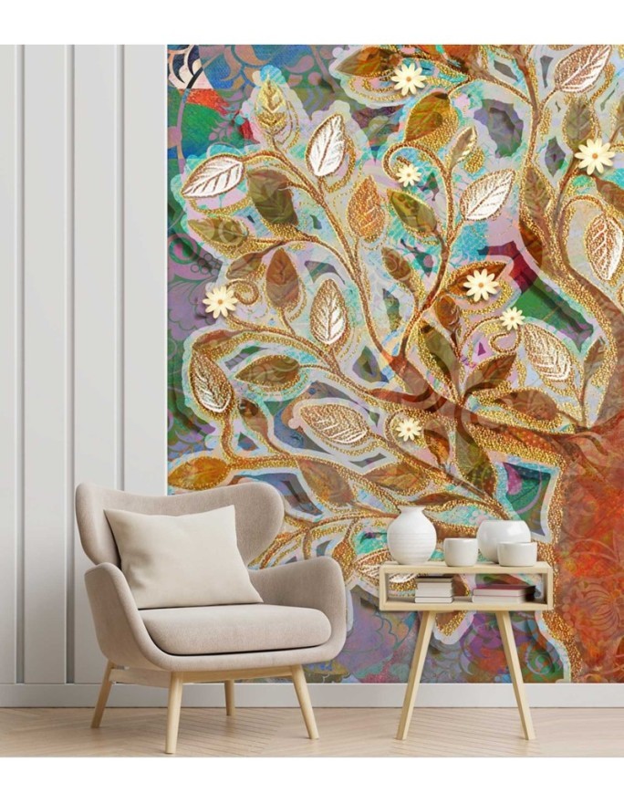 Stylish Wallpaper - Golden magic tree | FEEBY