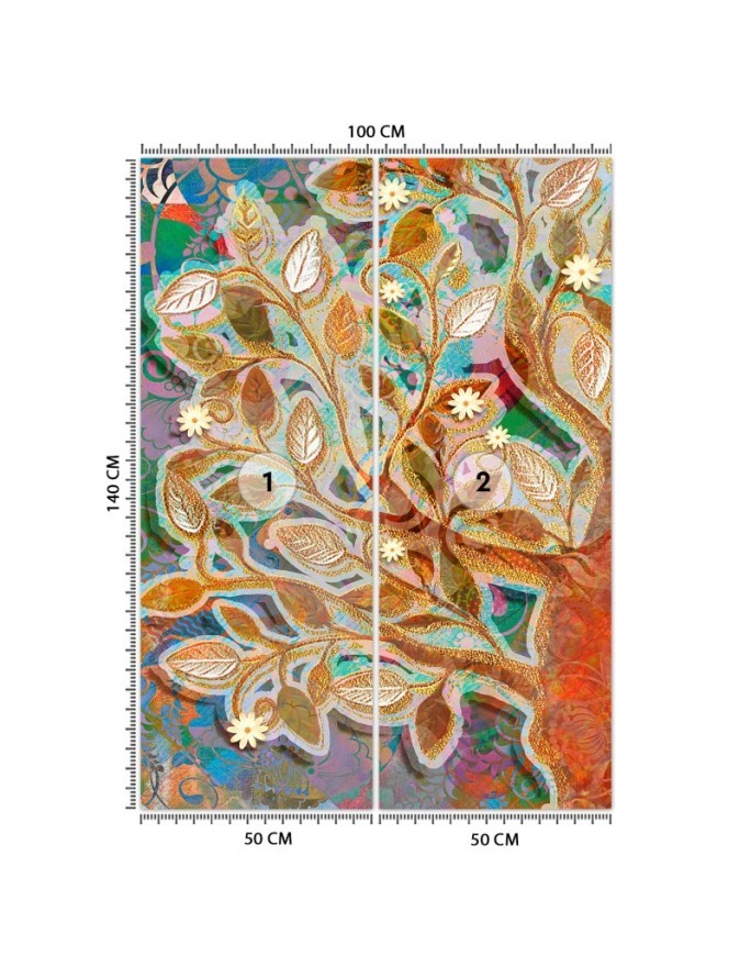 Stylish Wallpaper - Golden magic tree | FEEBY