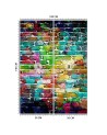 Texture wall mural - Rainbow brick | FEEBY