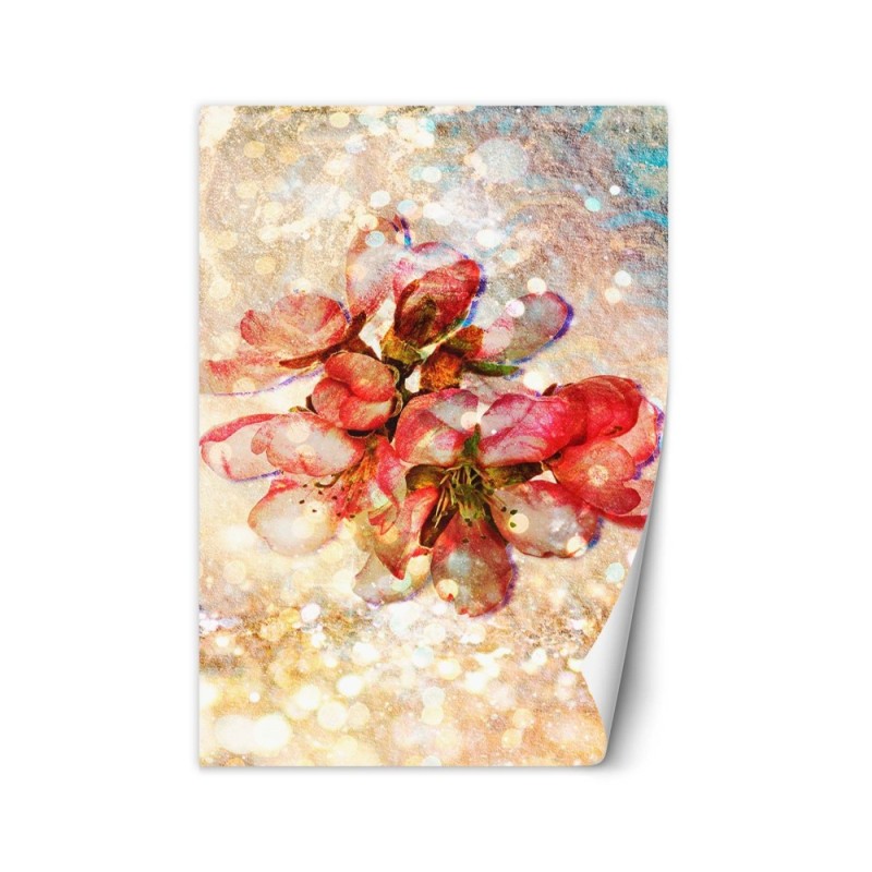 Beautiful Wallpaper - Abstract red cherry blossoms | FEEBY