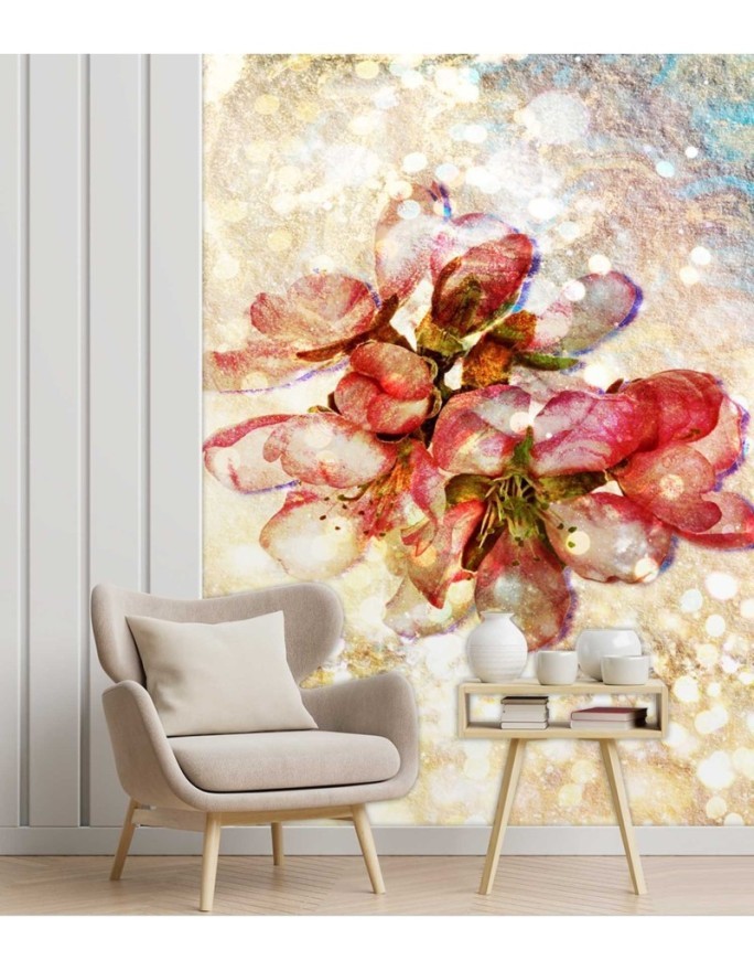 Beautiful Wallpaper - Abstract red cherry blossoms | FEEBY