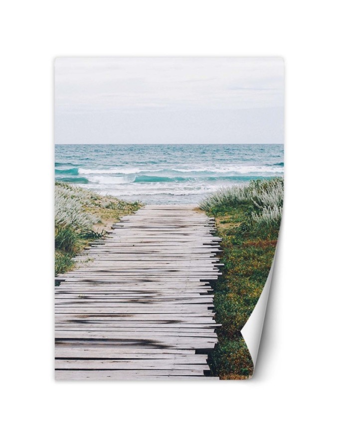 Beautiful wall murals - Footbridge over the sea | FEEBY