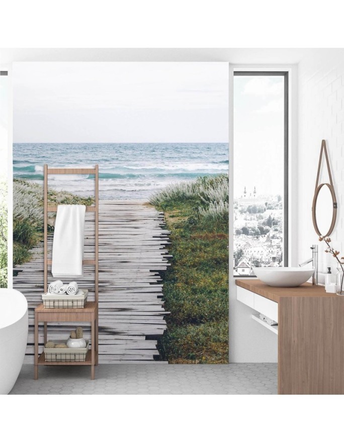 Beautiful wall murals - Footbridge over the sea | FEEBY