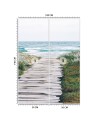 Beautiful wall murals - Footbridge over the sea | FEEBY