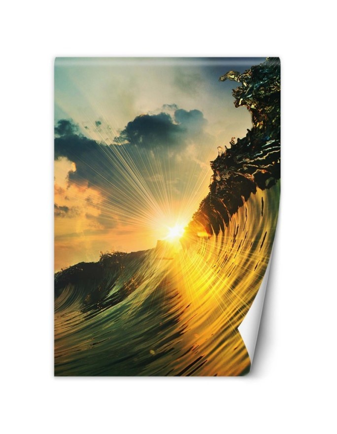 Stylish Wallpapers - Wave at sunset | FEEBY