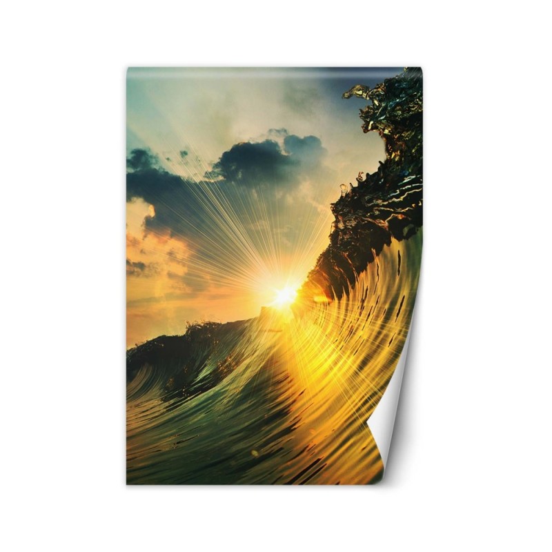 Stylish Wallpapers - Wave at sunset | FEEBY