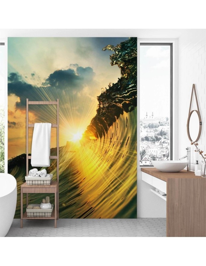Stylish Wallpapers - Wave at sunset | FEEBY