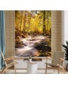 Fleece Wallpapers - Autumn forest waterfall | FEEBY