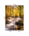 Fleece Wallpapers - Autumn forest waterfall | FEEBY