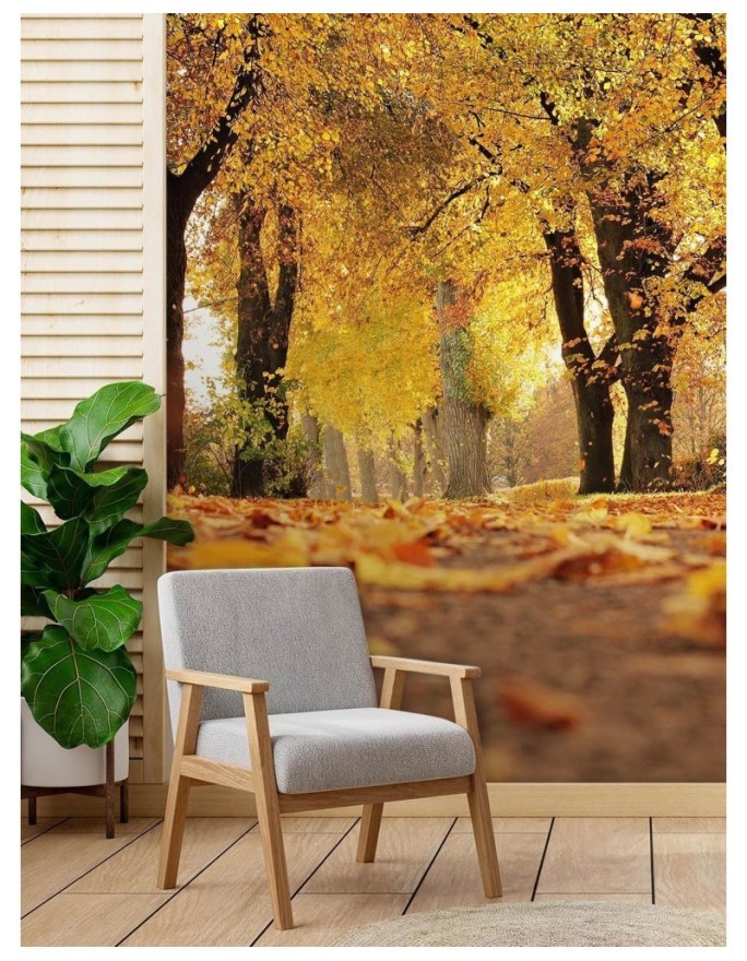 Fleece Wallpapers - Golden autumn in the park | FEEBY