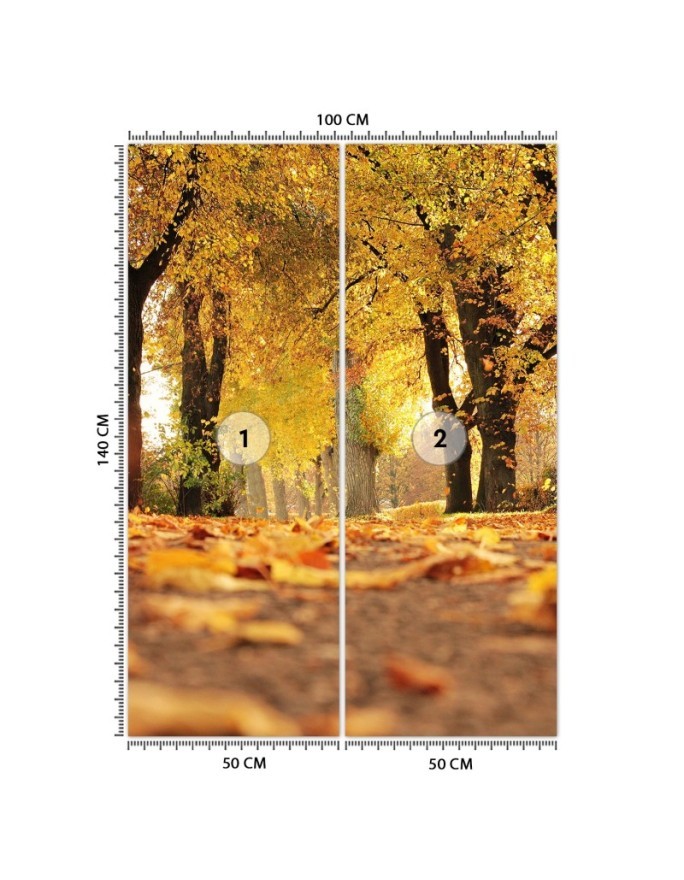 Fleece Wallpapers - Golden autumn in the park | FEEBY