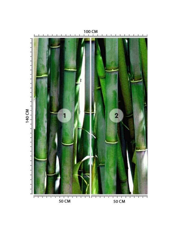 Exotic Wallpaper - Green bamboos | FEEBY
