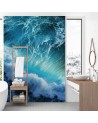 Beautiful wall murals - Stormy blue sea | FEEBY