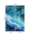 Beautiful wall murals - Stormy blue sea | FEEBY