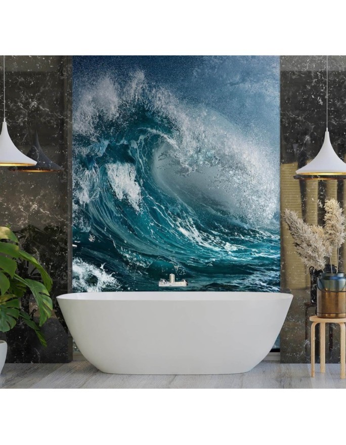 The most fashionable wall murals - Wave on the sea | FEEBY