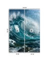 The most fashionable wall murals - Wave on the sea | FEEBY