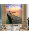 Modern wall murals - Platform sunset over the sea | FEEBY