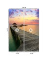 Modern wall murals - Platform sunset over the sea | FEEBY