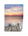 Modern wall murals for the living room - Birds by the sea | FEEBY