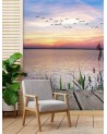Modern wall murals for the living room - Birds by the sea | FEEBY