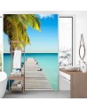 Exotic wall murals - Palm beach tropical ocean | FEEBY