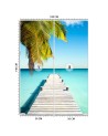 Exotic wall murals - Palm beach tropical ocean | FEEBY