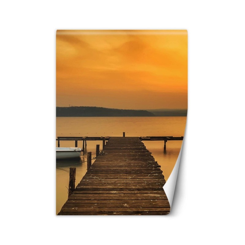 Lounge mural - Platform at sunset | FEEBY