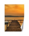 Lounge mural - Platform at sunset | FEEBY